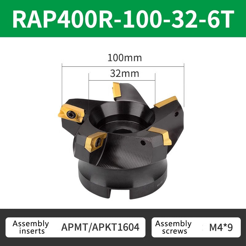 4056 China precision tools RAP 300R/400R 75 Degree Positive Face Mill for CNC (for APMT1135/APMT1604 milling insert) Shandong Denso Pricision Tools Co.,Ltd.